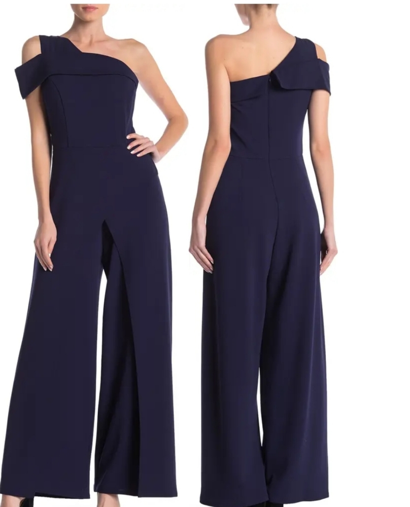 Marina One-Shoulder Jumpsuit - Picture 1 of 7